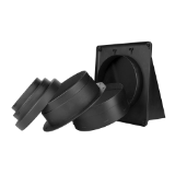 Modular wall vent 4-6 inch - Black