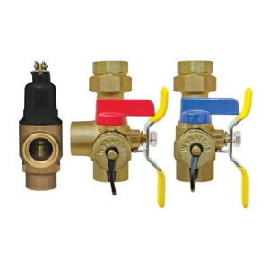 Webstone The Isolator® E-X-P™ Clean Brass™ H-44443WPR2 4444 Tankless Water Heater Service Valve Kit