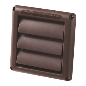 Exhast Vent Brown 6in Louvered