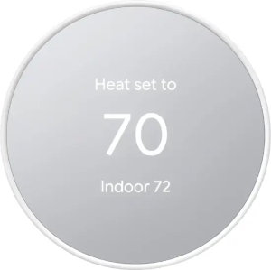 Google Nest Thermostat Snow