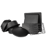 Modular wall vent 4-6 inch - Black