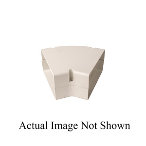 6in 45 Deg Flat Bend White