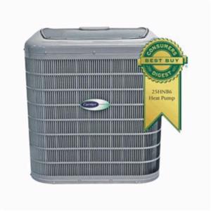 Carrier® 25HNB660A003 Infinity® 25HNB6 Heat Pump, 5 ton Nominal, 58000 Btu/hr Heating, 56500 Btu/hr Cooling, 208 to 230 VAC 60 Hz 1 ph, SEER Rating: 16, Domestic