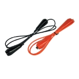 Lg Bat Test Lead Red/blk Boots 2pk