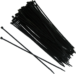 Wire Ties 3inx50# Standard 11in (black)