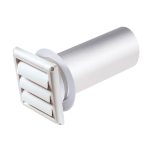 Dryer vent White Louvered