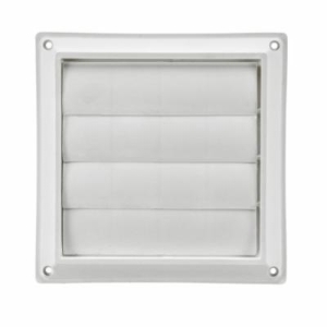 Exhaust Louver Vent, 6in, White