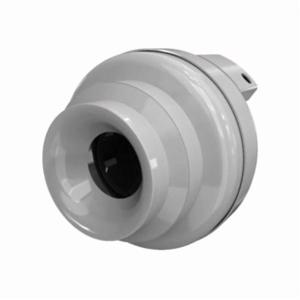 Fantech® FR 200 Centrifugal Inline Duct Fan, 120 VAC, 1.11 A, 8 in Duct, 417 cfm, ABS Housing, Domestic