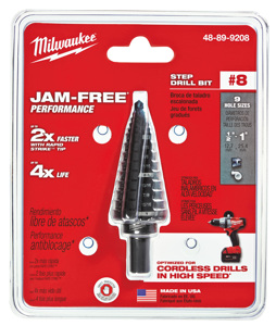 #8 Step Drill Bit 1/2in to 1in