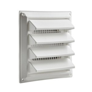 Air Intake 6in White Louvered