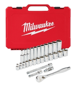 3/8in Drive 28pc  Ratchet/Socket Set-SAE
