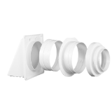 Modular wall vent 4-6 inch - White