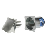 Make-up air kit w/ 6in prssr relief damp