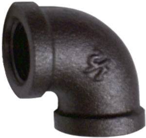 1in 90deg Elbow Black