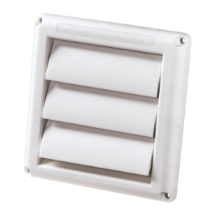 Exhast Vent White 6in Louvered