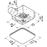 Broan fFlex 80 CFM fan w/ Cleancover
