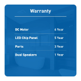 WhisperFitDC Bluetooth speaker 50-110CFM