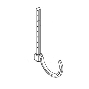 2.0in Pvc J Hook Swivel Pipe Hanger