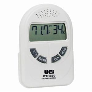 Universal Enterprises DTH880 Digital Thermo-Hygrometer, LCD Display, 25 to 95%, 32 to 122 deg F