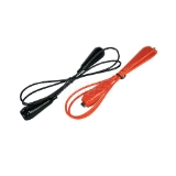 Lg Bat Test Lead Red/blk Boots 2pk